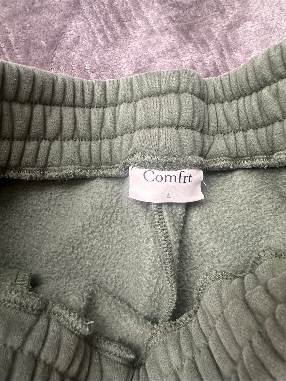 Comfrt Women's Sweatpants in Olive Green - Picture 2 of 5